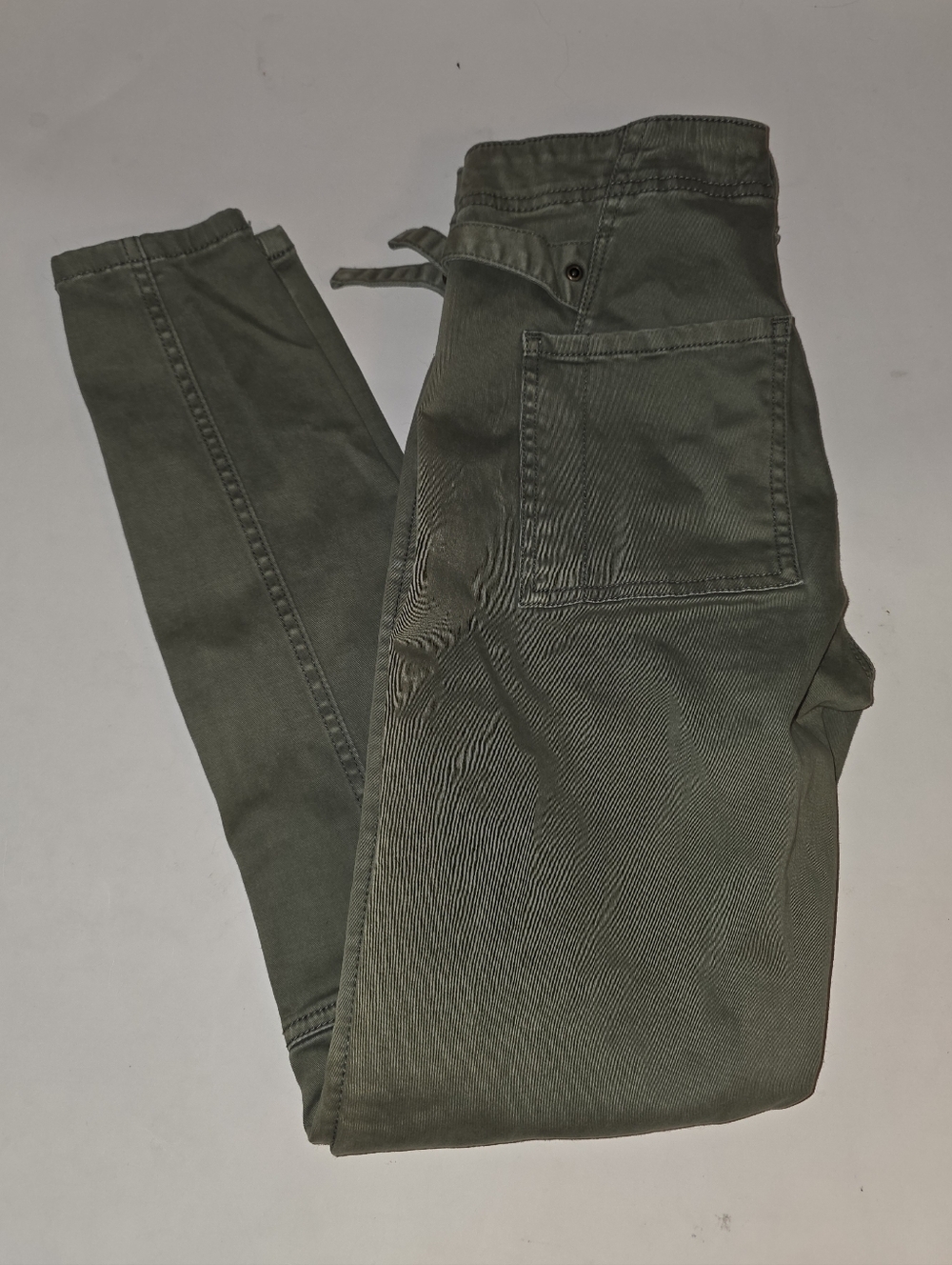 Anthropologie Utility Pants Size 26 Olive Green - Picture 2 of 10